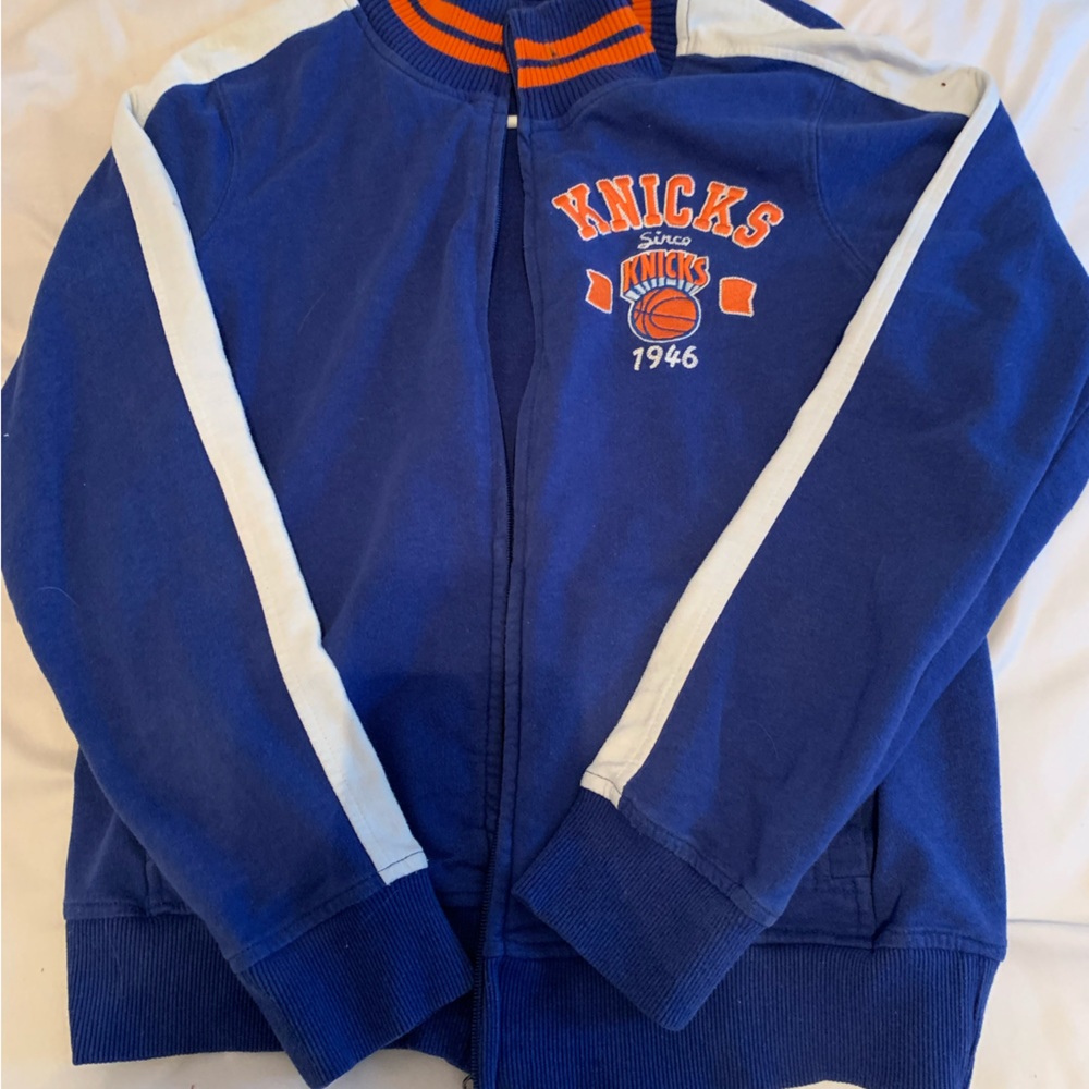 NY KNICKS Zip Up Jacket! EUC Size Medium